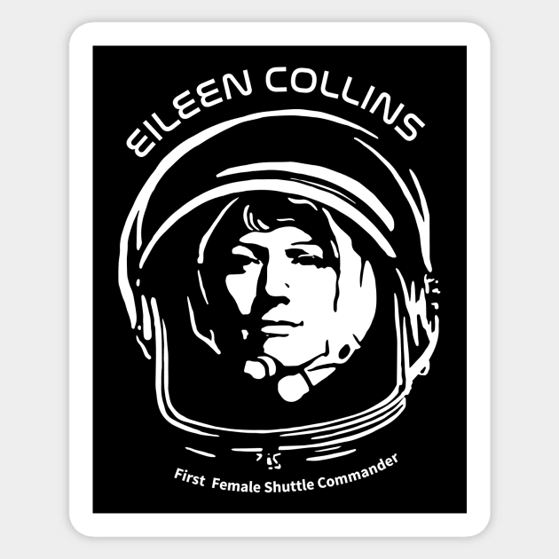 Women in Space: Eileen Collins Sticker by photon_illustration